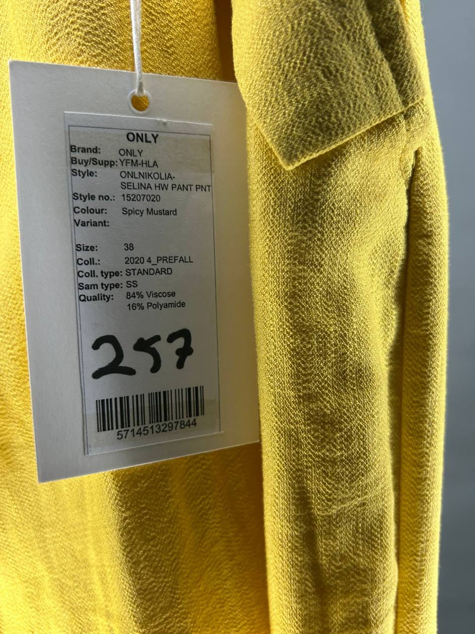 Pant – Only – Maat 38 – Spicy Mustard