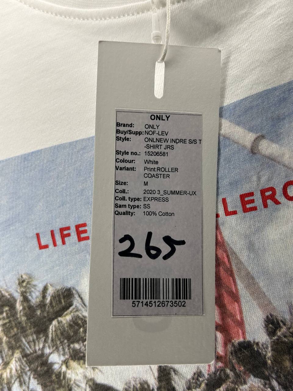 T-shirt – Only – Maat M – White