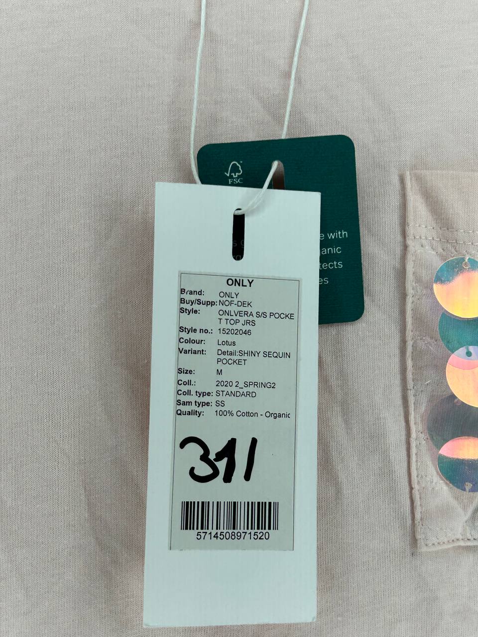 Overige Topjes – Only – Maat M – Lotus - Nieuw Met Kaartje