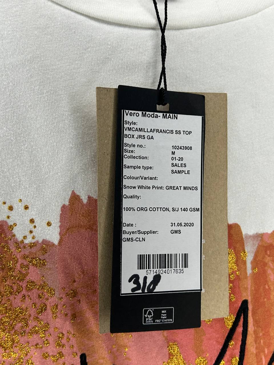 Overige Topjes – Vero Moda – Maat M – Snow White - Nieuw Met Kaartje