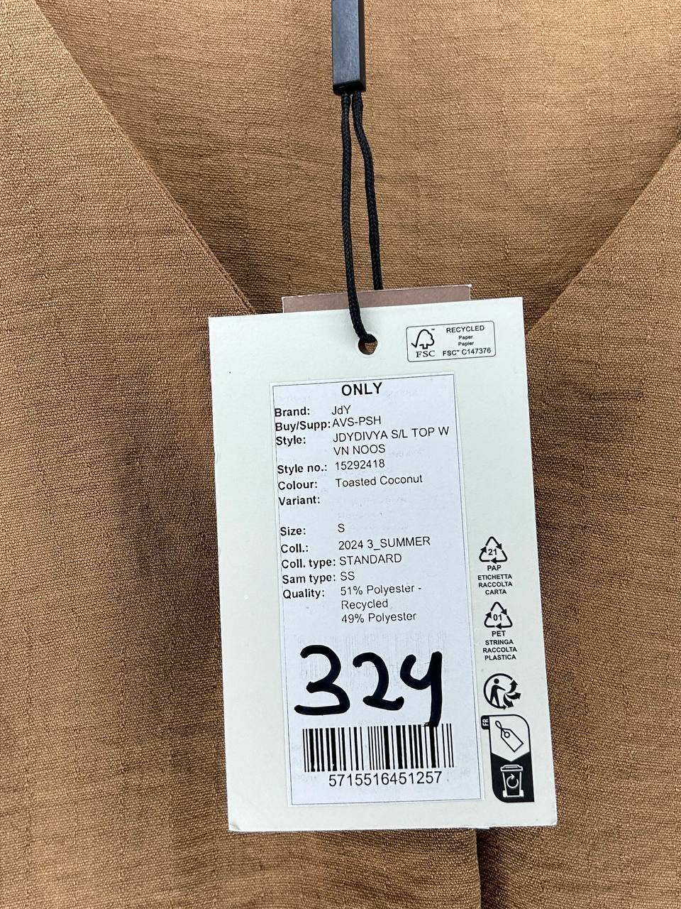 Top – Jdy – Maat S – Toasted Coconut - Nieuw Met Kaartje