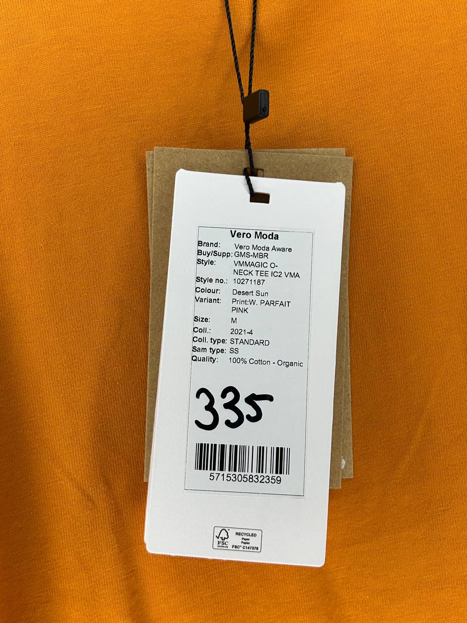 Overige Topjes – Vero Moda – Maat M – Desert Sun - Nieuw Met Kaartje