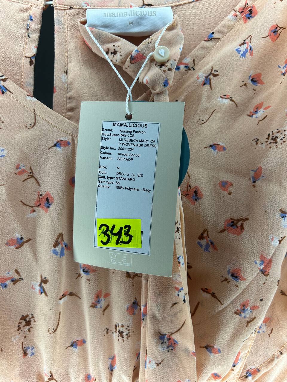 Jurken – Mama.licious – Maat M – Almost Apricot - Nieuw Met Kaartje