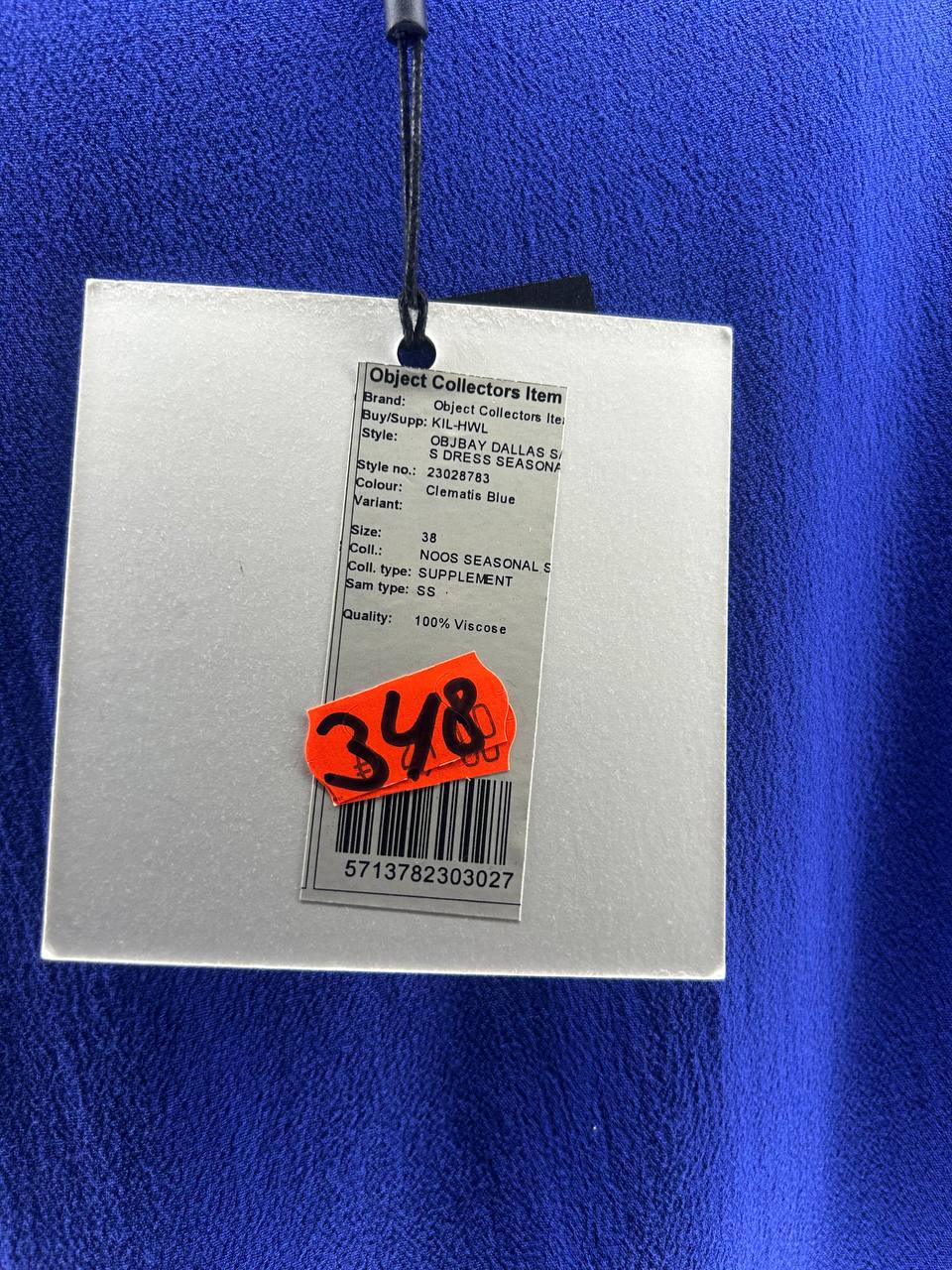 S Dress Seasonal – Object Collectors Item – Maat 38 – Clematis Blue - Nieuw Met Kaartje