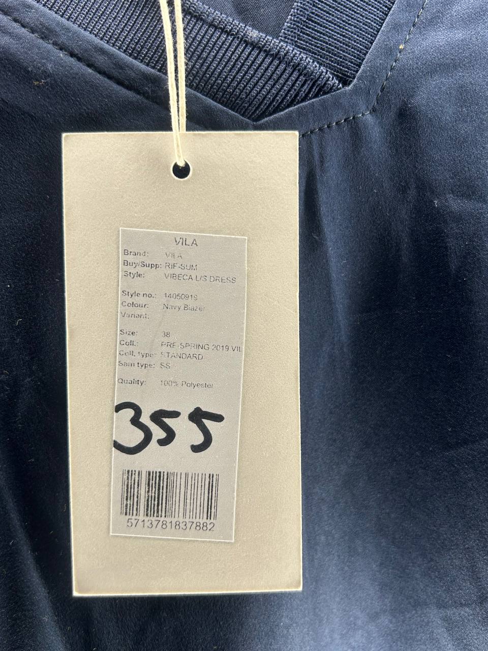 Jurk – Vila – Maat 38 – Navy Blazer - Nieuw Met Kaartje