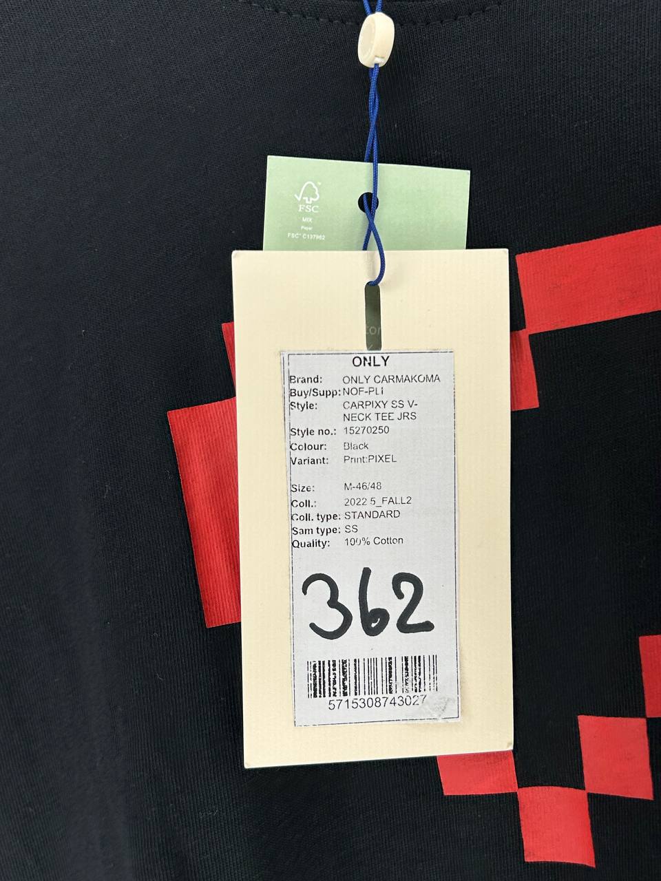 T-shirt – Only – Maat M-46/48 – Black - Nieuw Met Kaartje