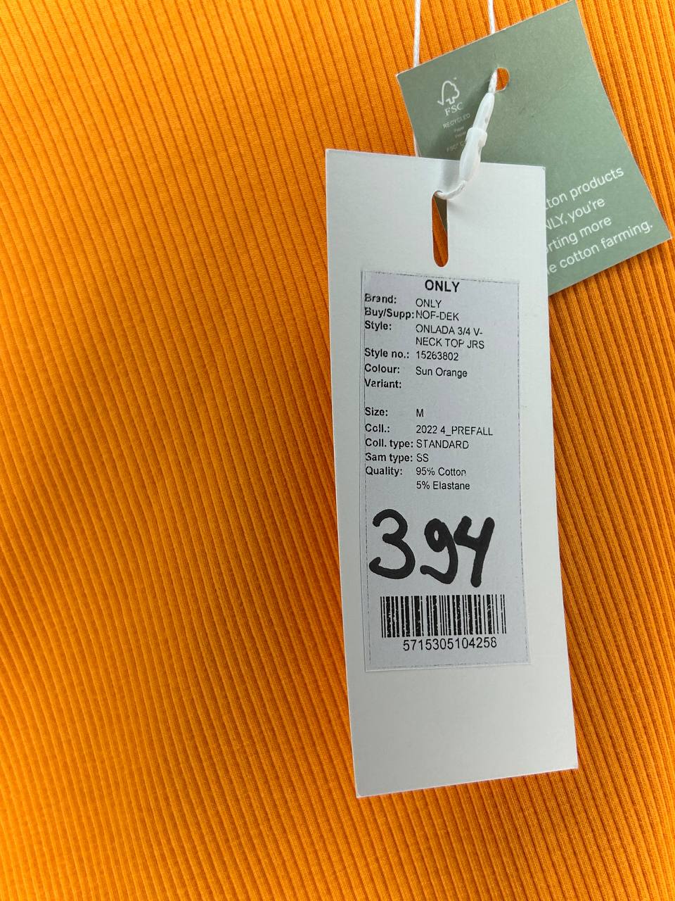 Overige topjes – ONLY – Maat M – Sun Orange - Nieuw met kaartje