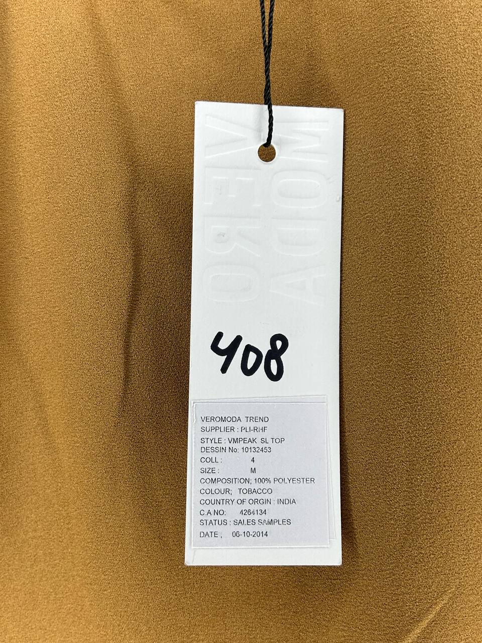 Overige topjes – VEROMODA – Maat M – TOBACCO - Nieuw met kaartje
