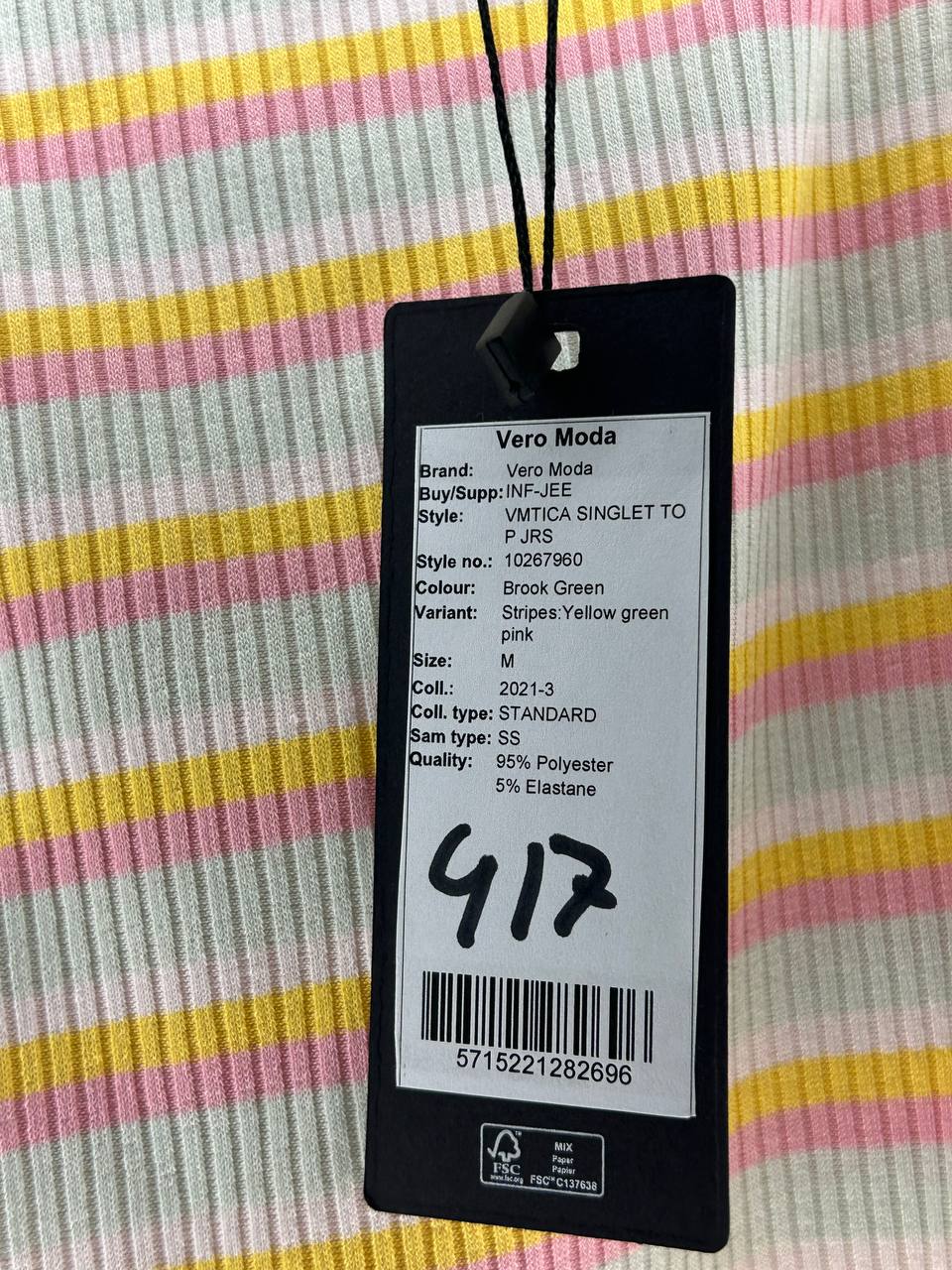 Overige topjes – Vero Moda – Maat M – Brook Green - Nieuw met kaartje