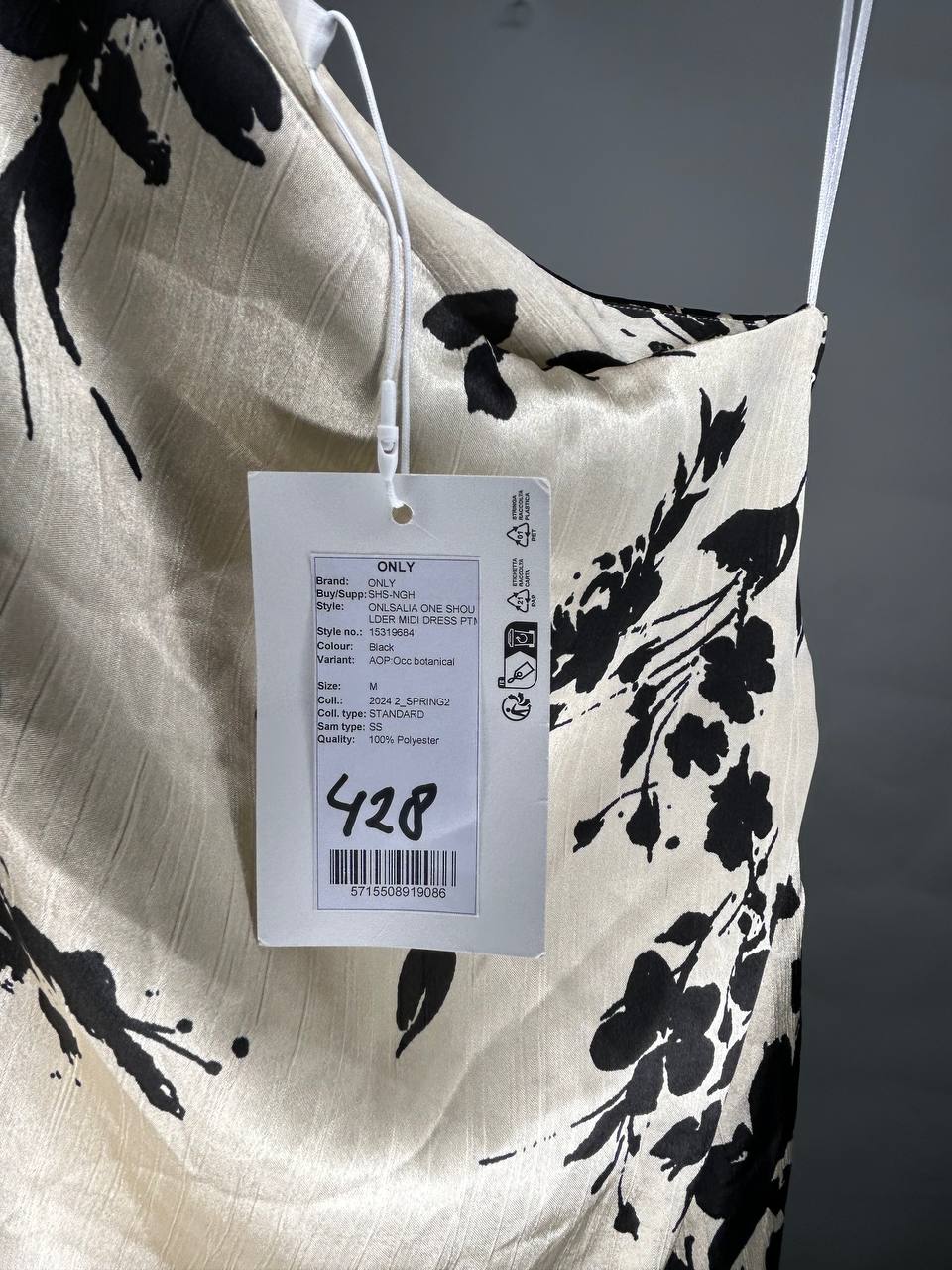 Losse midi dress – ONLY – Maat M – Black - Nieuw met kaartje