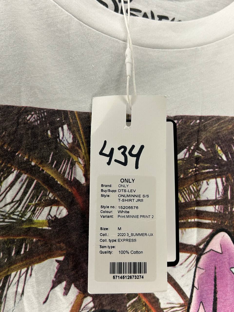 T-SHIRT JRS – ONLY – Maat M – White - Nieuw met kaartje