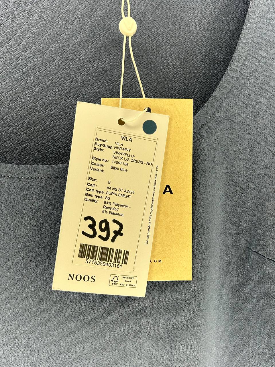 DRESS – VILA – Maat S – Bijou Blue - Nieuw met kaartje