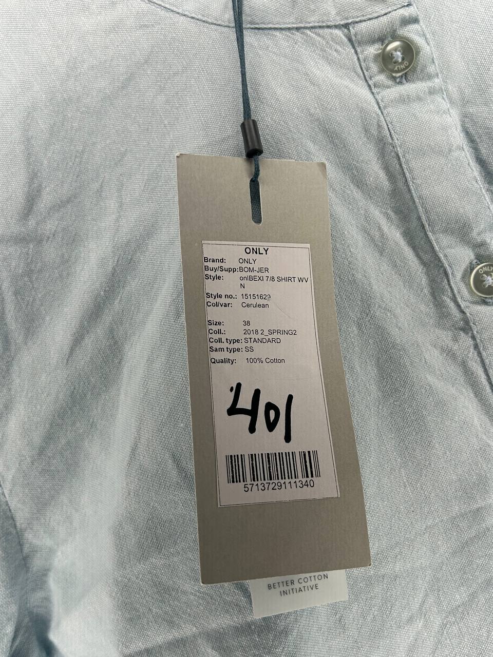 Shirt – ONLY – Maat 38 – Cerulean - Nieuw met kaartje