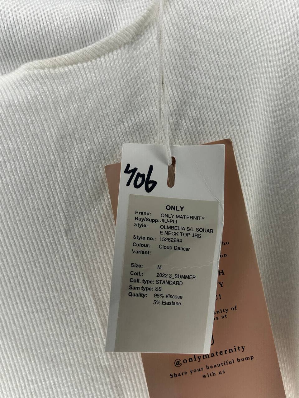 Overige topjes – ONLY – Maat M – Cloud Dancer - Nieuw met kaartje