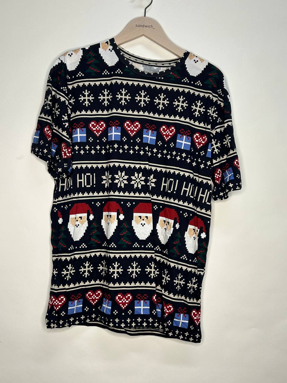 T-shirt – Jack & Jones – Maat L – Sky Captain Aop Ho Ho Ho - Nieuw Met Kaartje