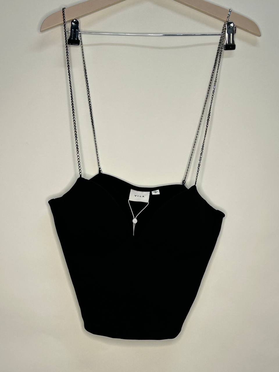 Neck Crop Singlet – Vila – Maat 38 – Black
