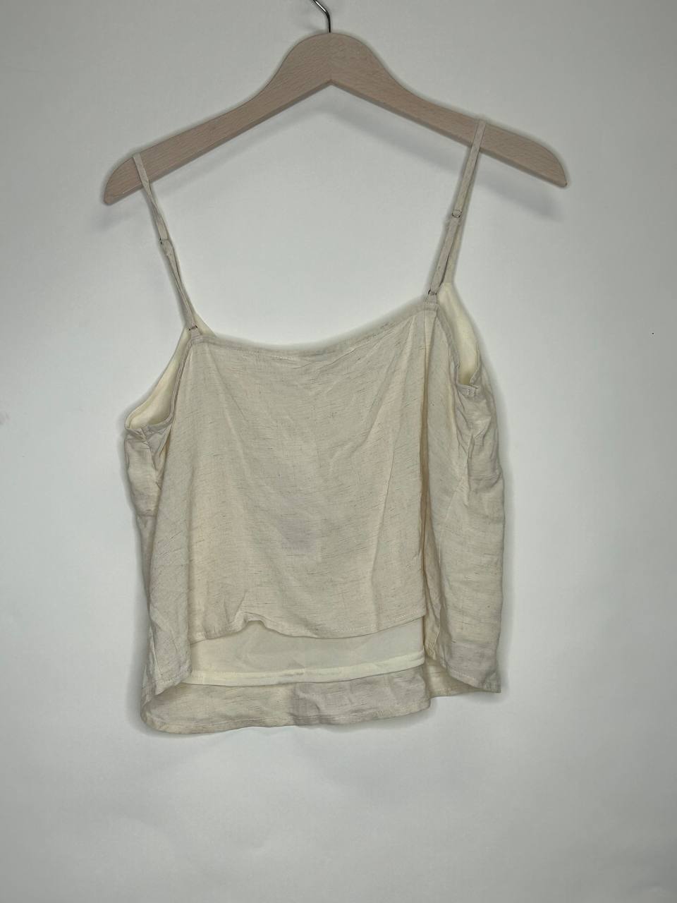 Cropped Singlet – Only – Maat 38 – Cloud Dancer - Nieuw Met Kaartje