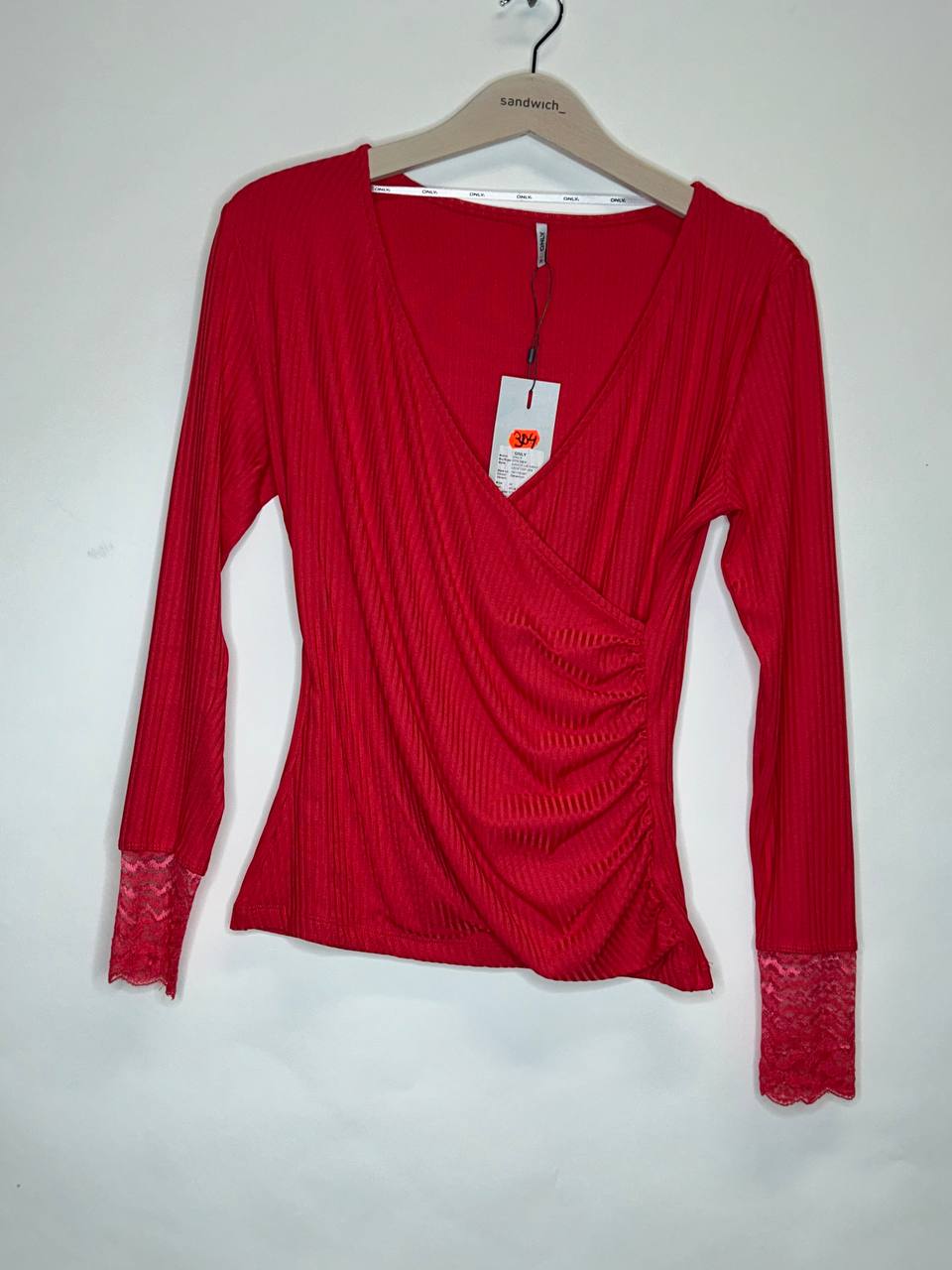 Overige Topjes – Only – Maat M – Rood - Nieuw Met Kaartje