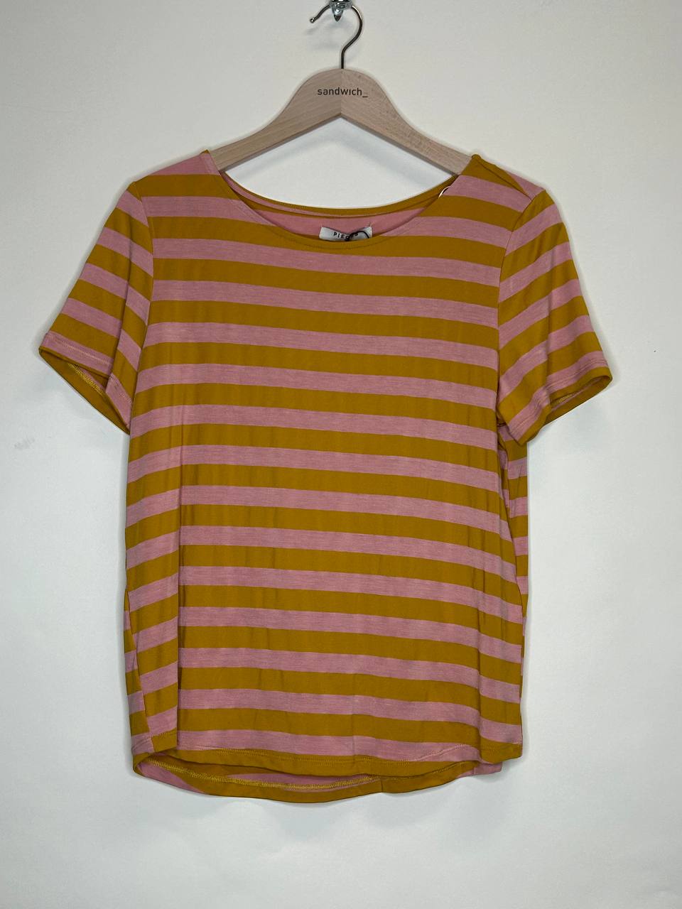 T-shirt – Pieces – Maat M – Cloud Dancer - Nieuw Met Kaartje