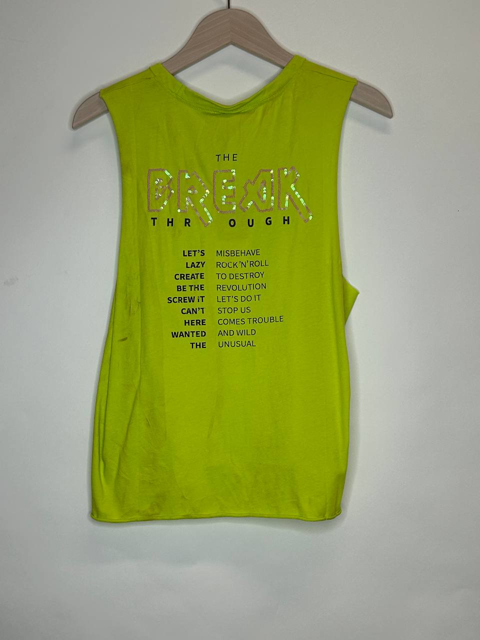 Overige Topjes – Only – Maat M – Acid Lime - Nieuw Met Kaartje