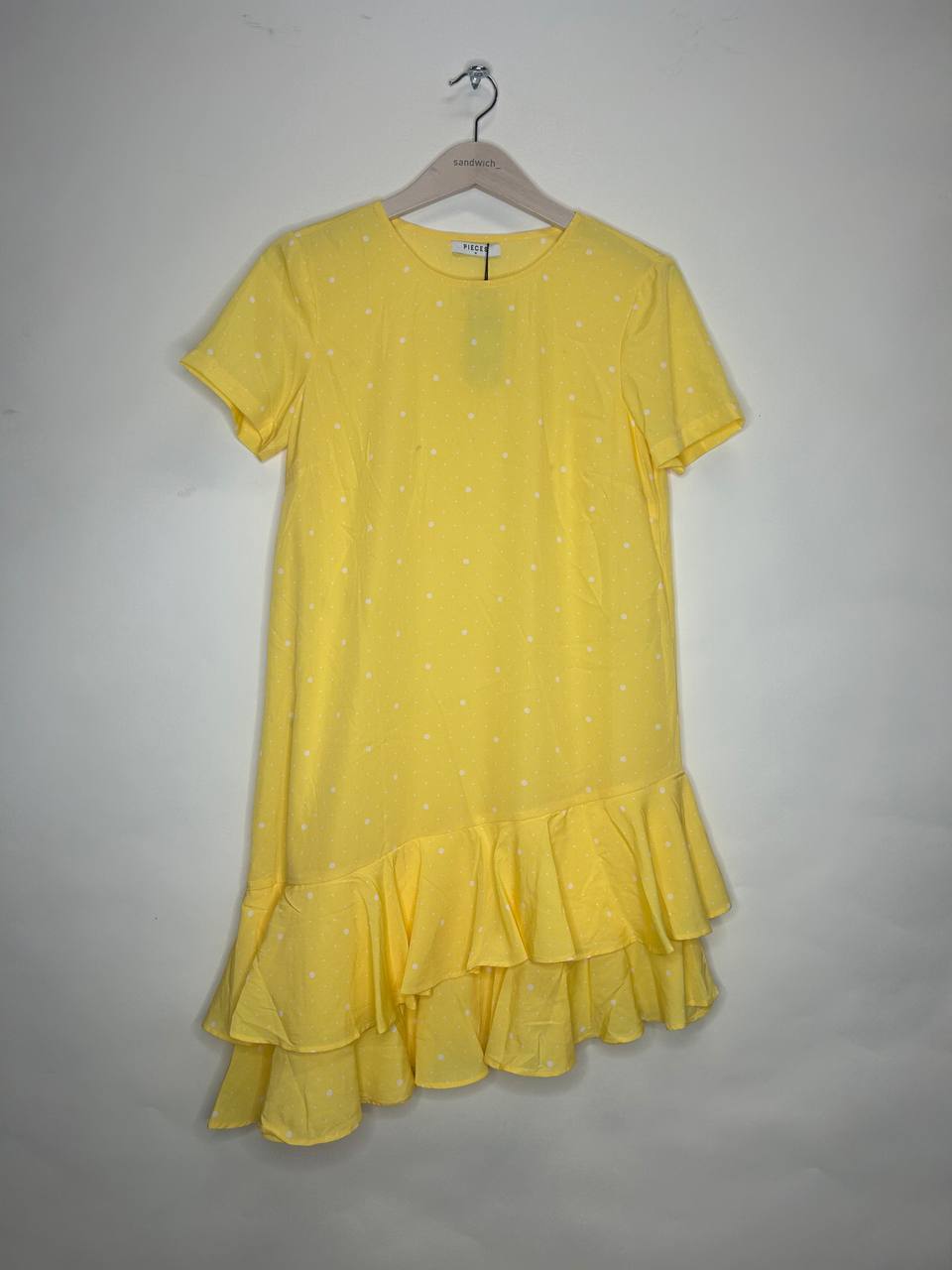 Jurken – Pieces – Maat M – Geel - Nieuw Met Kaartje