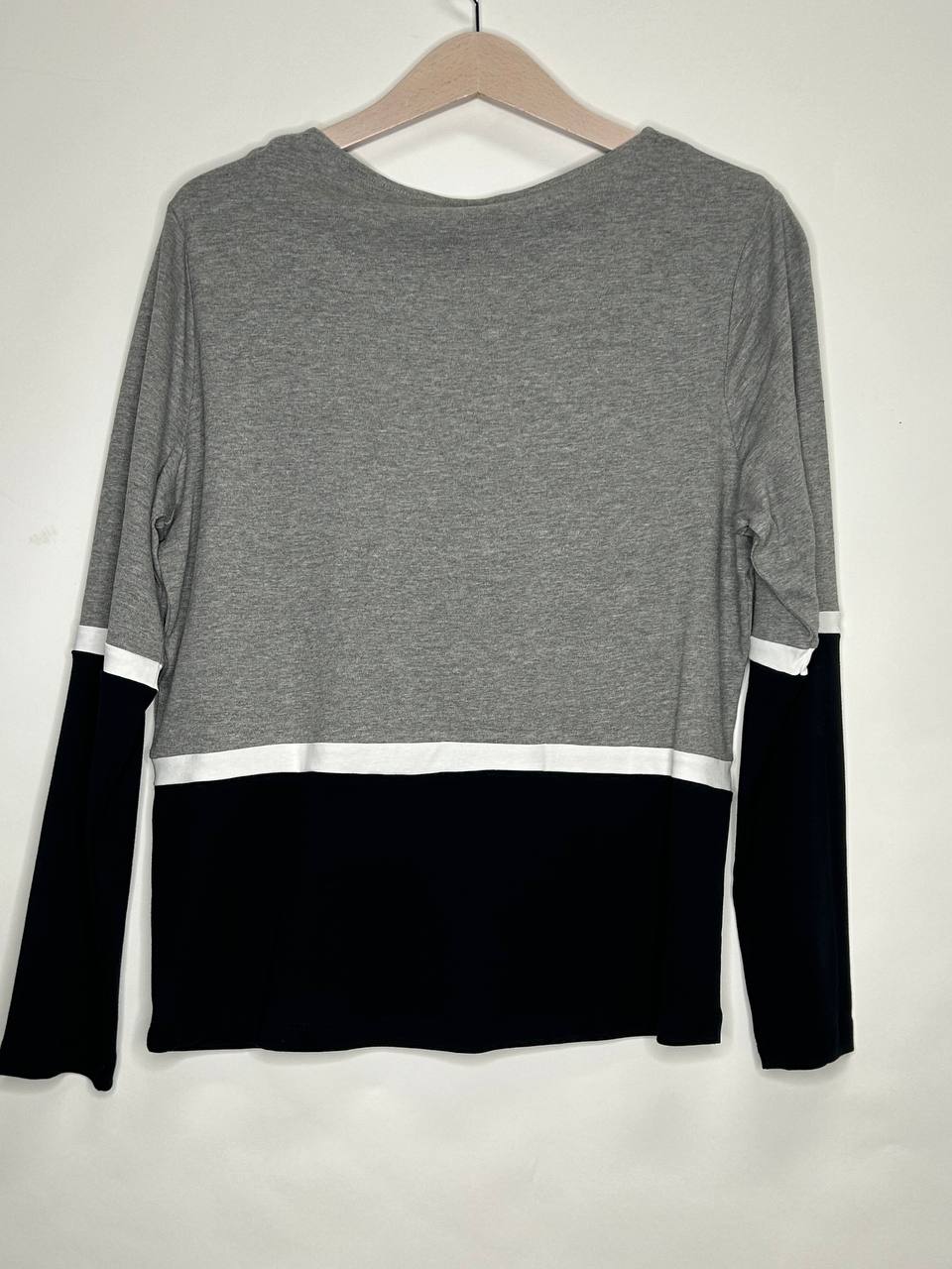 Hoodies & Sweatshirts – Vero Moda – Maat M – Light Grey Melange/ Snow White/ Black - Nieuw Met Kaartje