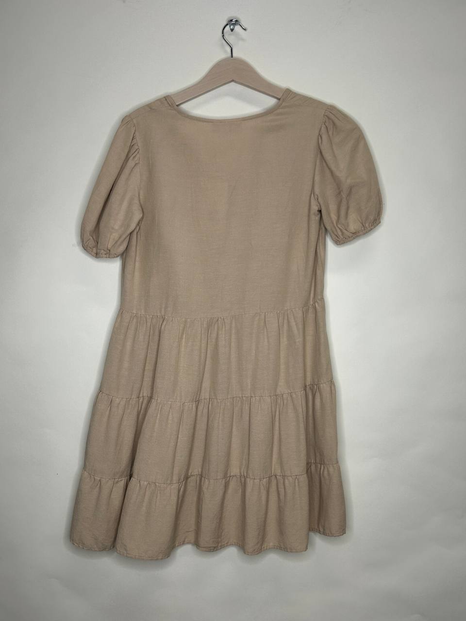 V-prisilla V-neck S/S short dress – VILA – Maat 38 – Cement - Nieuw met kaartje