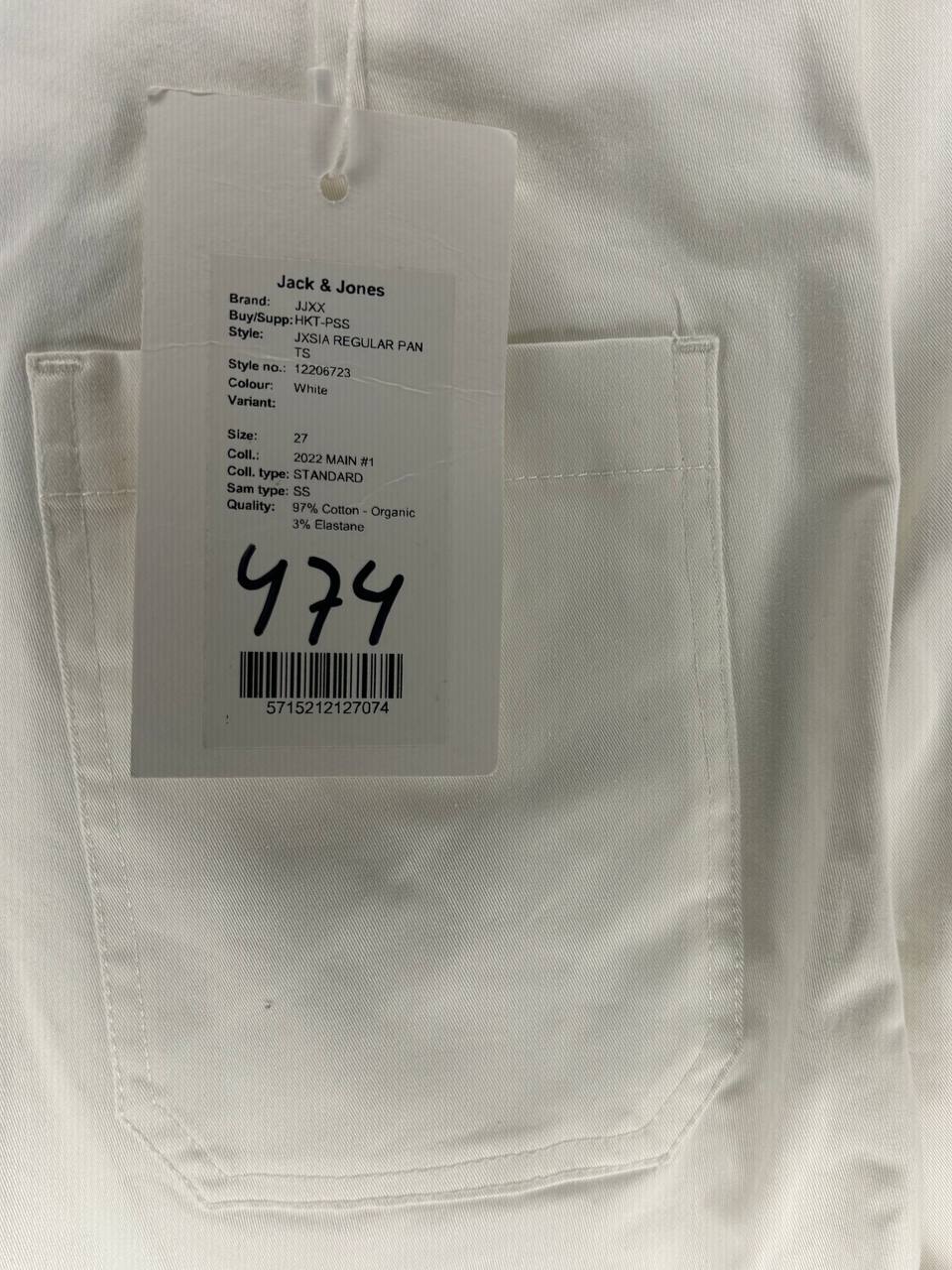 Broeken – Jack & Jones – Maat 27 – Wit