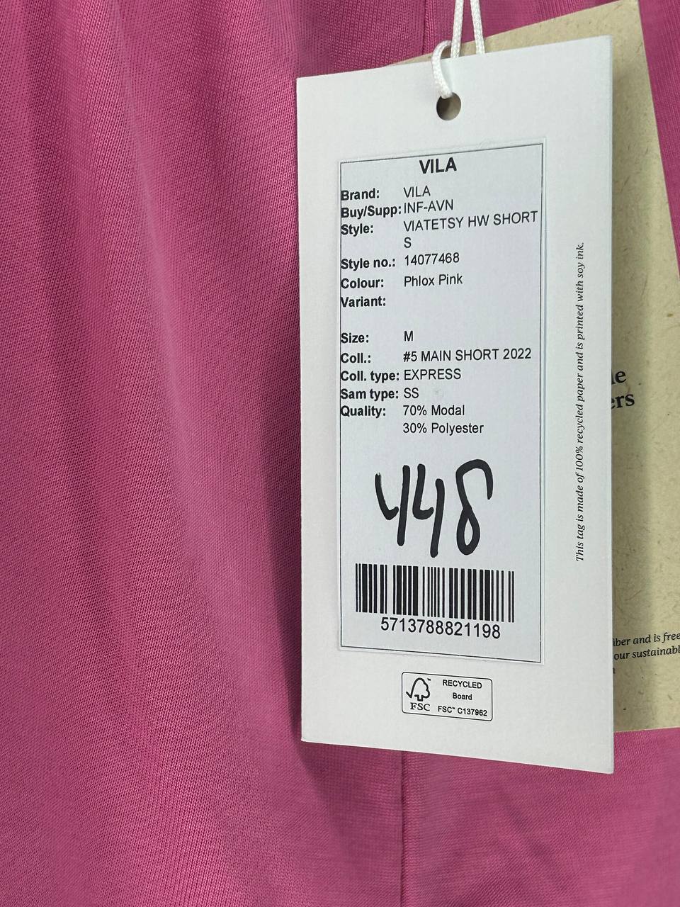 Korte broeken – Vila – Maat M – Rood