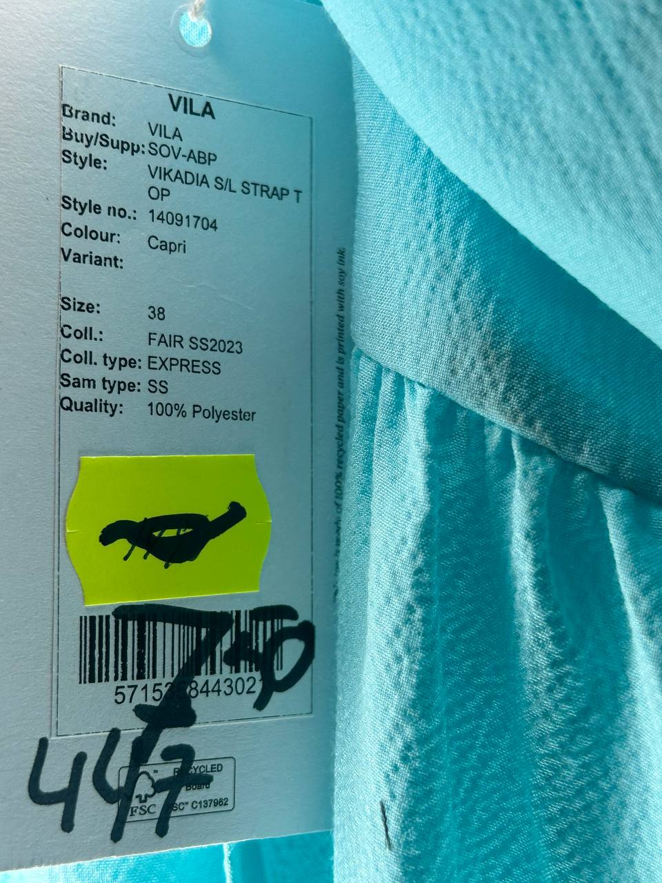 Zomerjurken – Vila – Maat 38 – Blauw