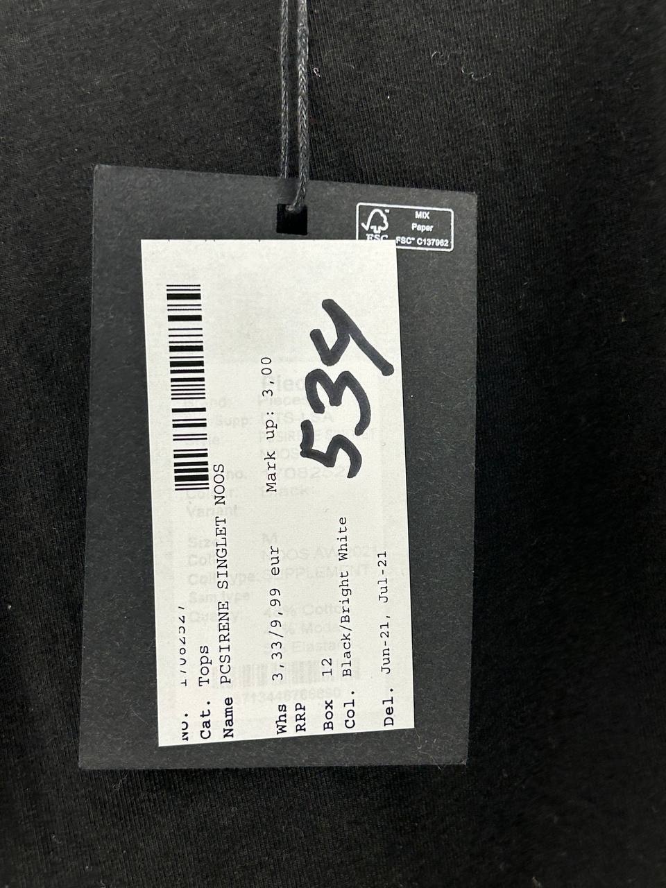 Mouwloze topjes – Pc Sirene – Maat 12 – Zwart
