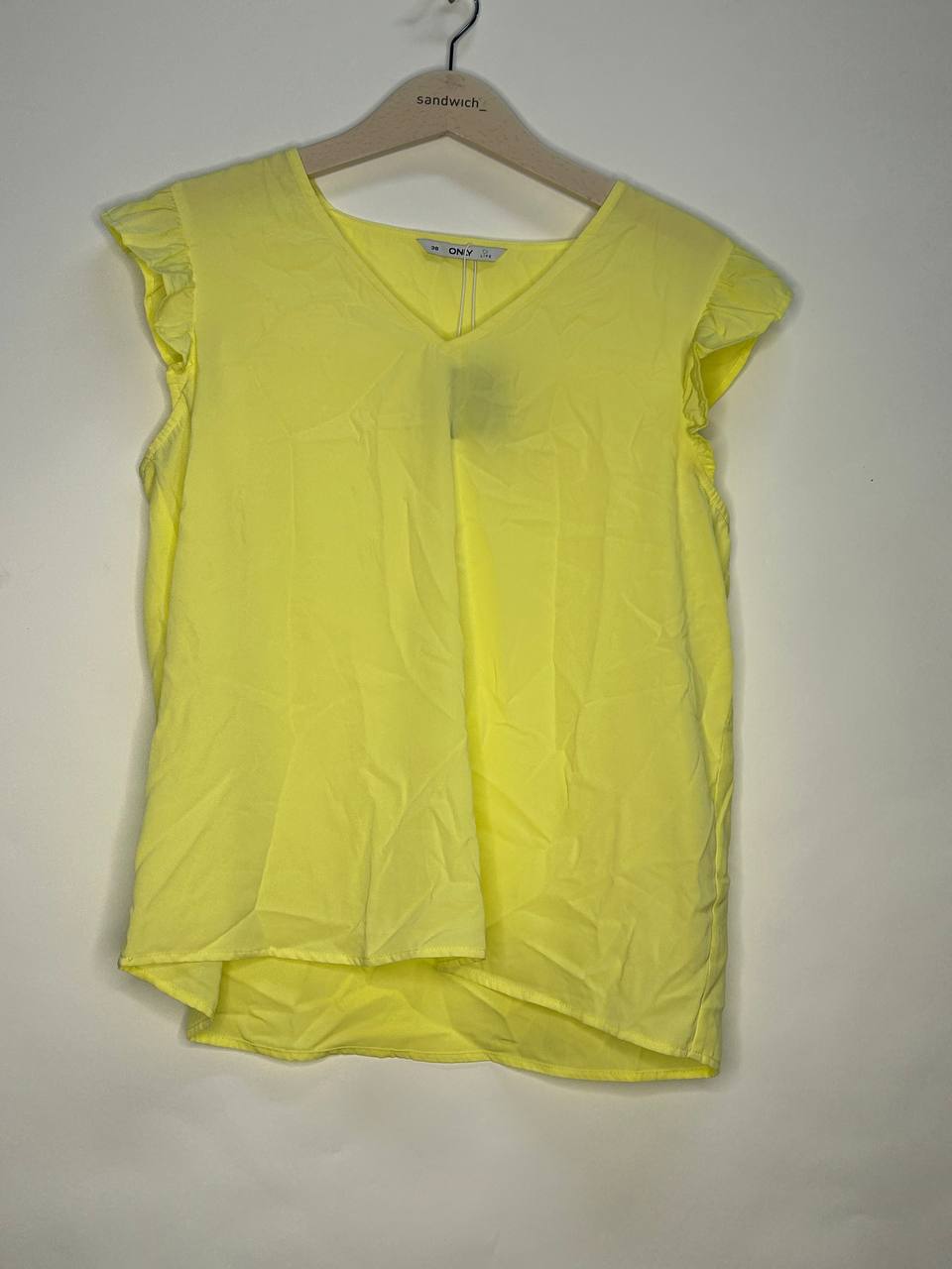 Mouwloze topjes – Maat 38 – Geel