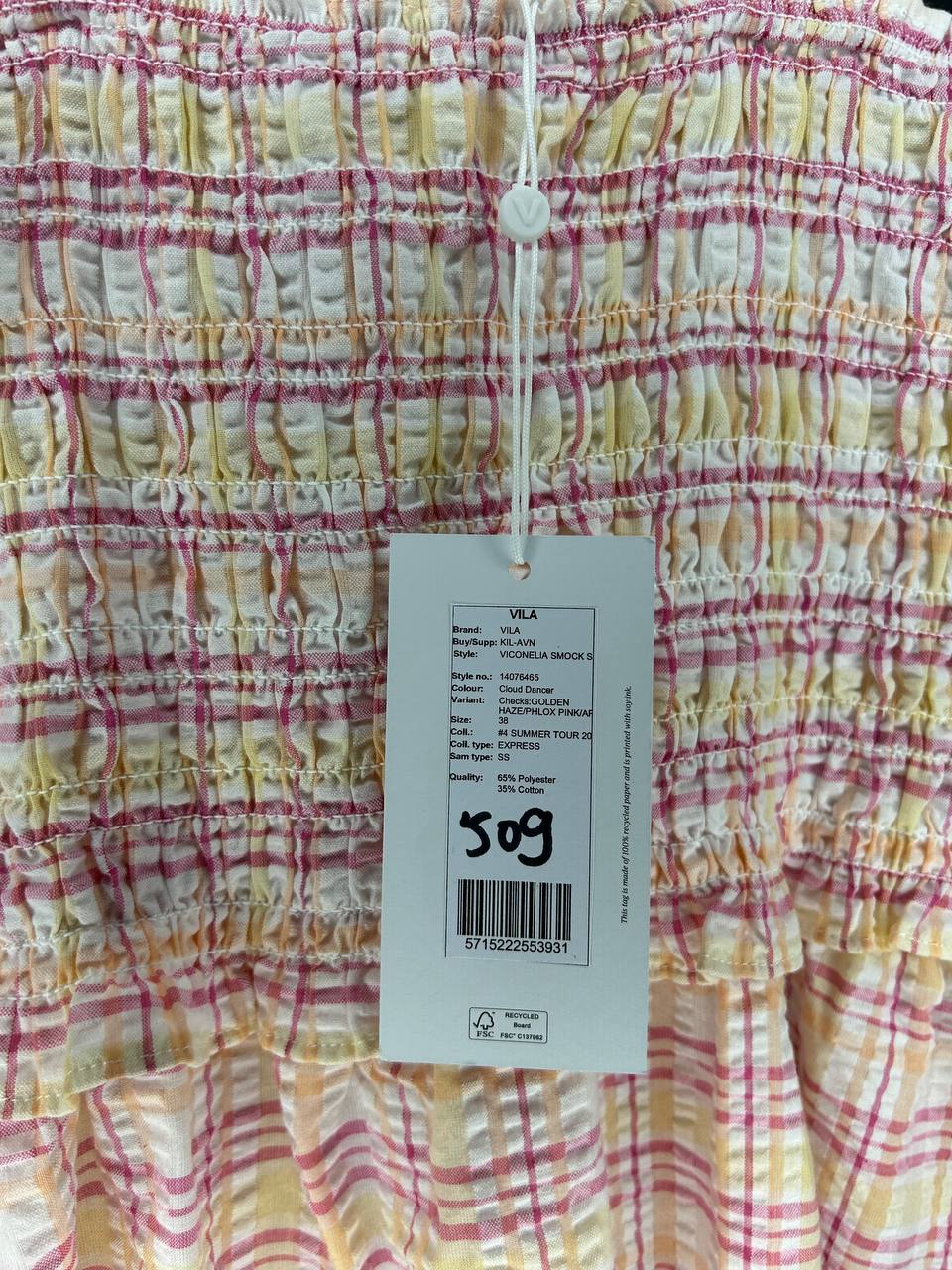 Zomerjurken – Vila – Maat S – Roze