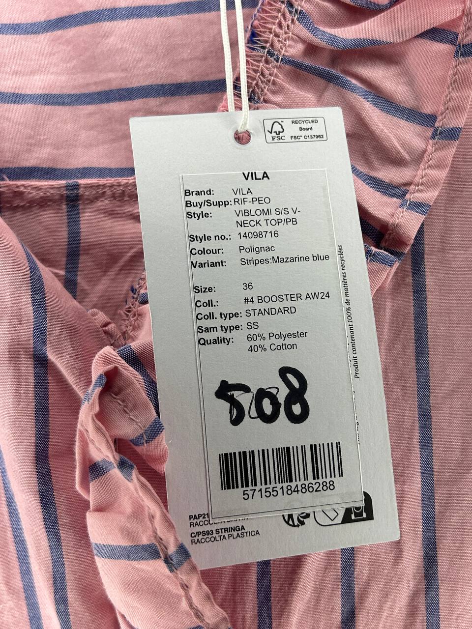 Blouses – Vila – Maat 36 – Roze
