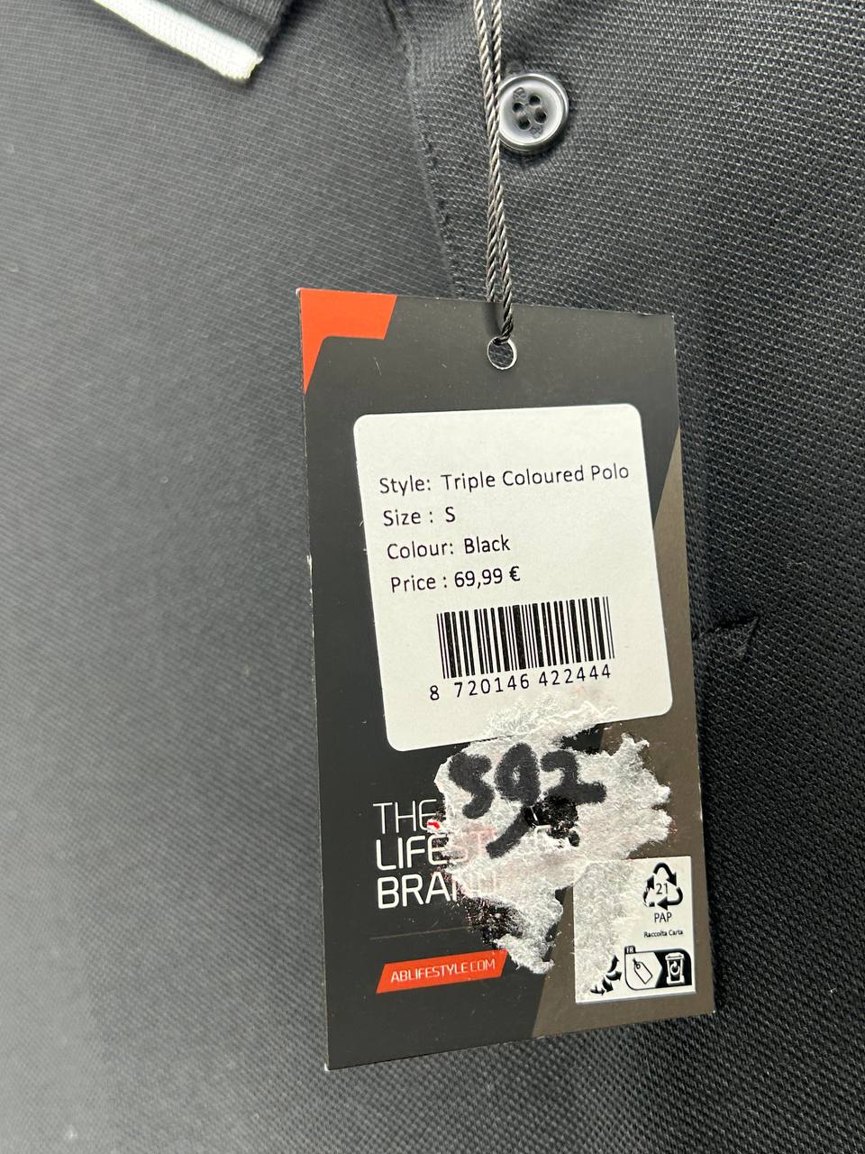 T-Shirts – The Life Brand – Maat S – Zwart