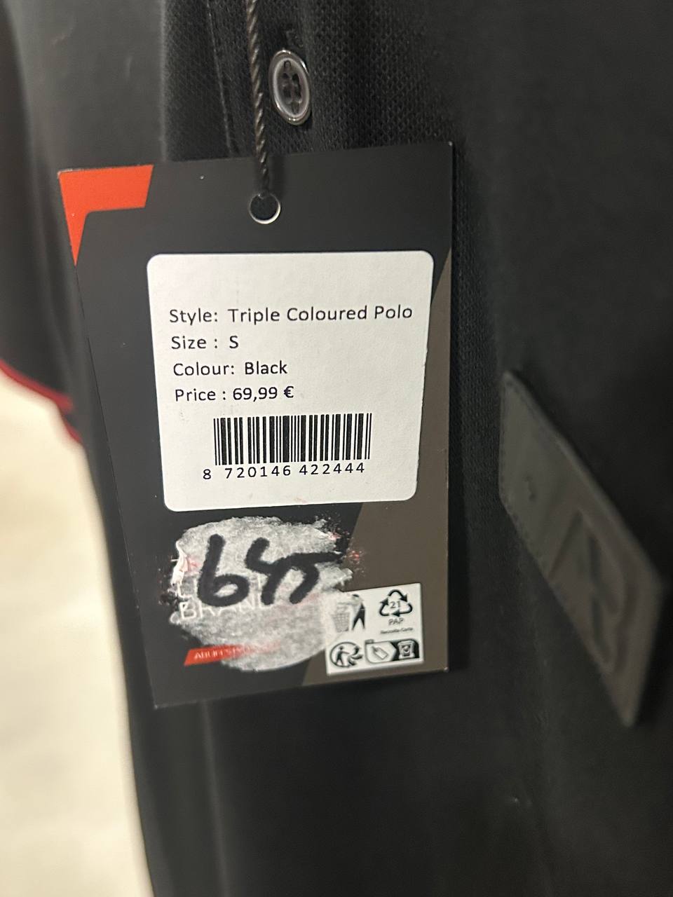 Poloshirt – Ab lifestyle – Maat S – Zwart