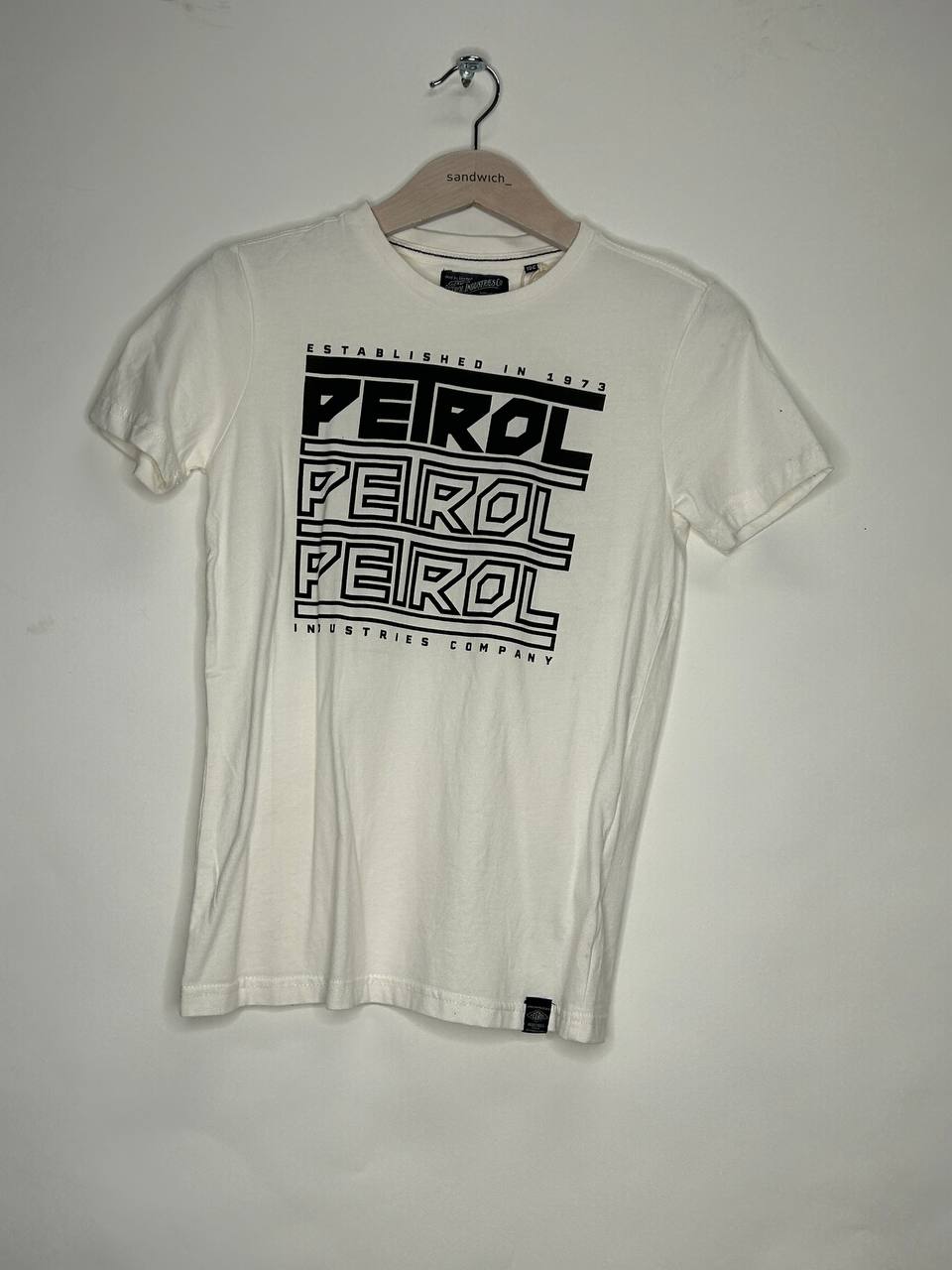 T-Shirts – Petrol – Maat 152 – Wit