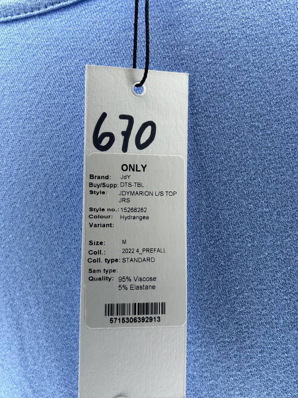 Longsleeves – Only – Maat M – Blauw