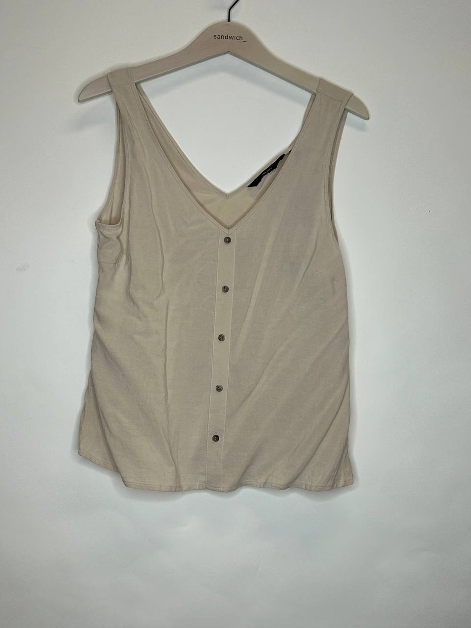 Mouwloze topjes – Vero Moda – Maat M – Beige