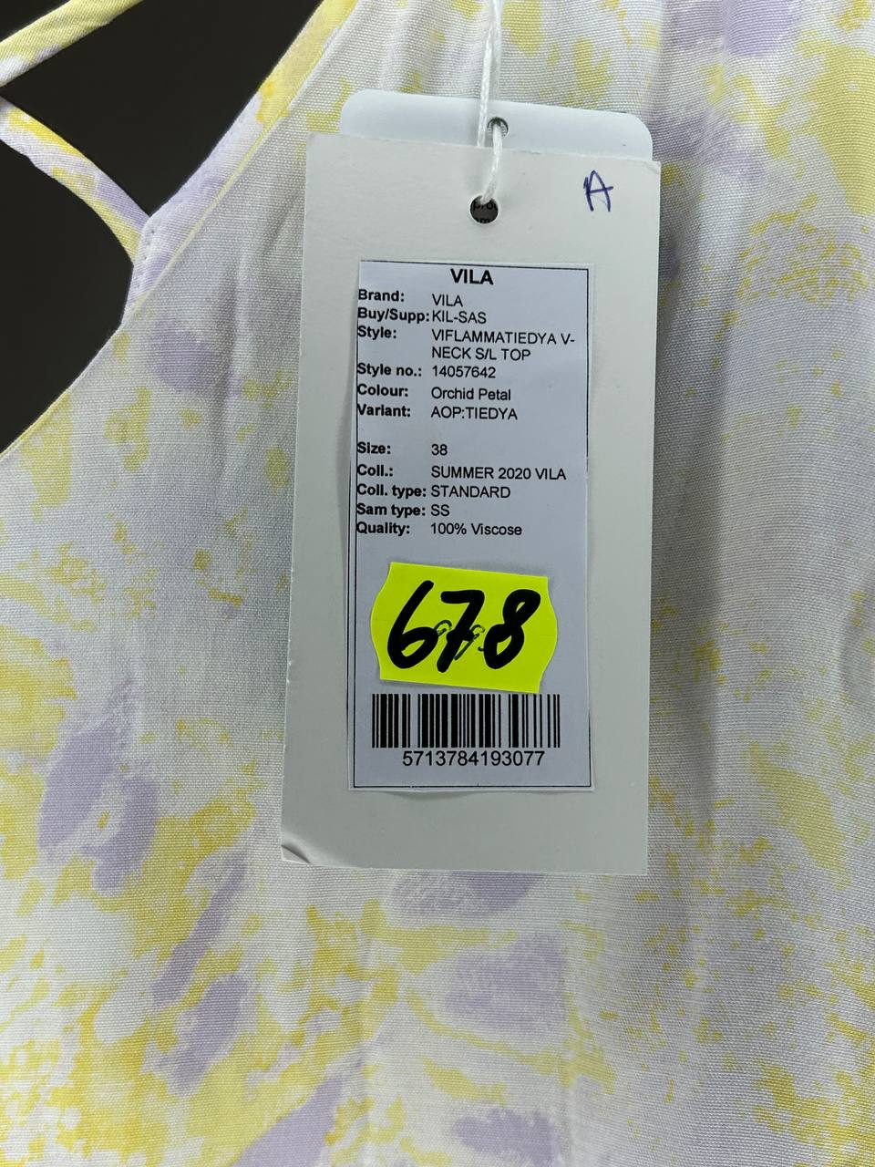 Mouwloze topjes – Vila – Maat 38 – Geel