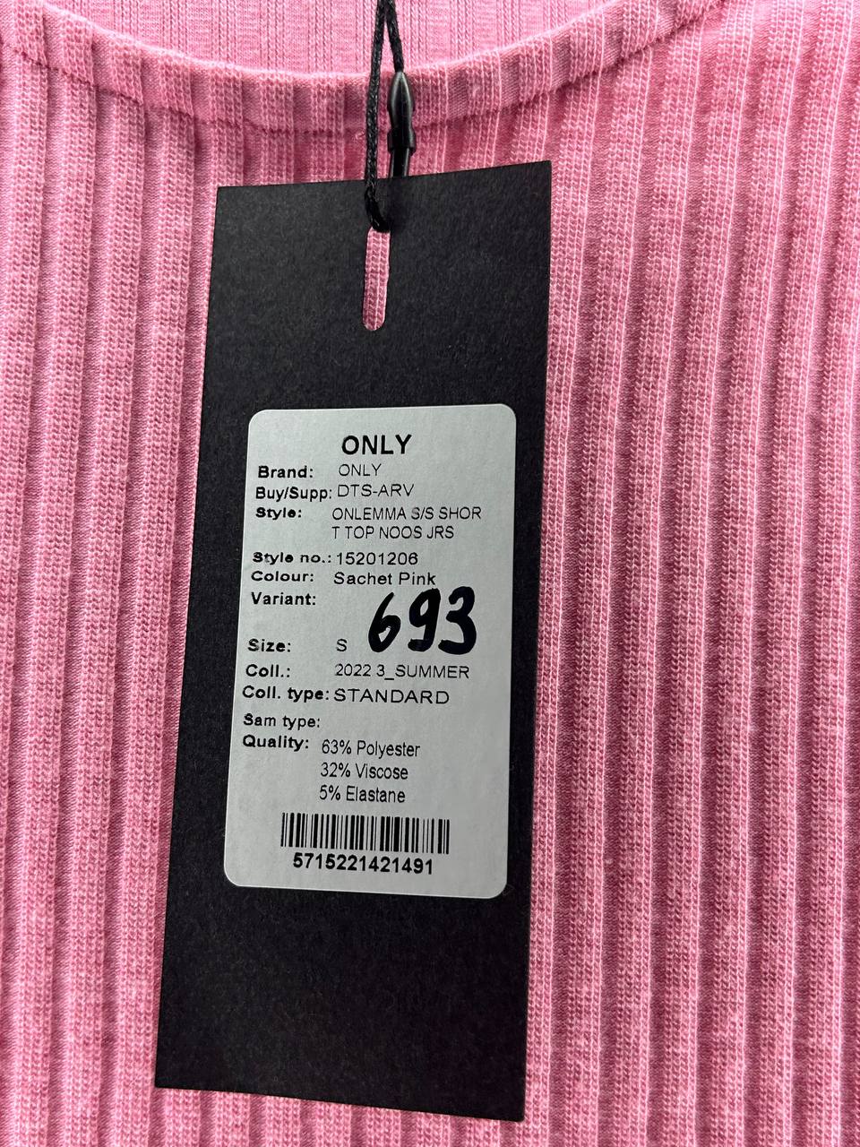 T-Shirts – Only – Maat S – Roze