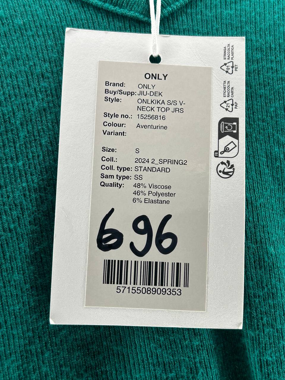 T-Shirts – Only – Maat S – Groen