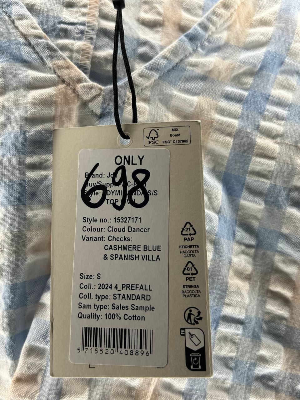 Topjes & Shirts – Only – Maat S – Blauw