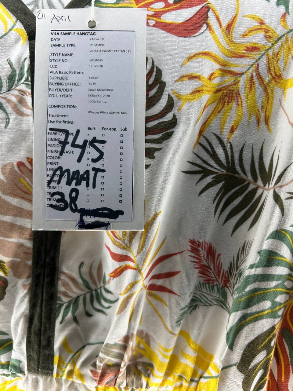 Zomerjurken – Vila – Maat M – Wit