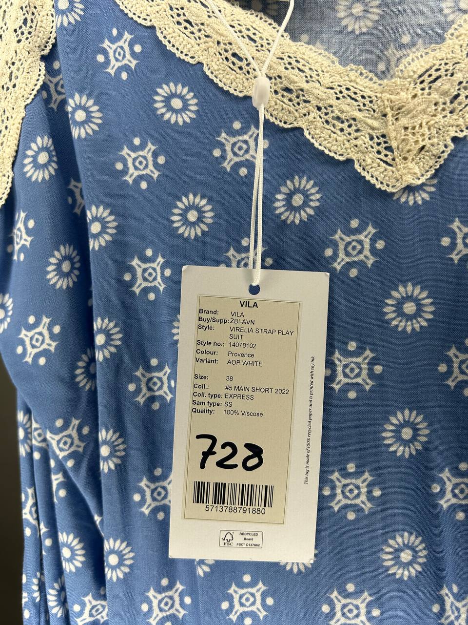 Zomerjurken – Vila – Maat 38 – Blauw