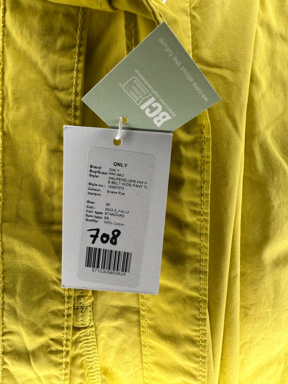 Broeken – Only – Maat 36 – Geel