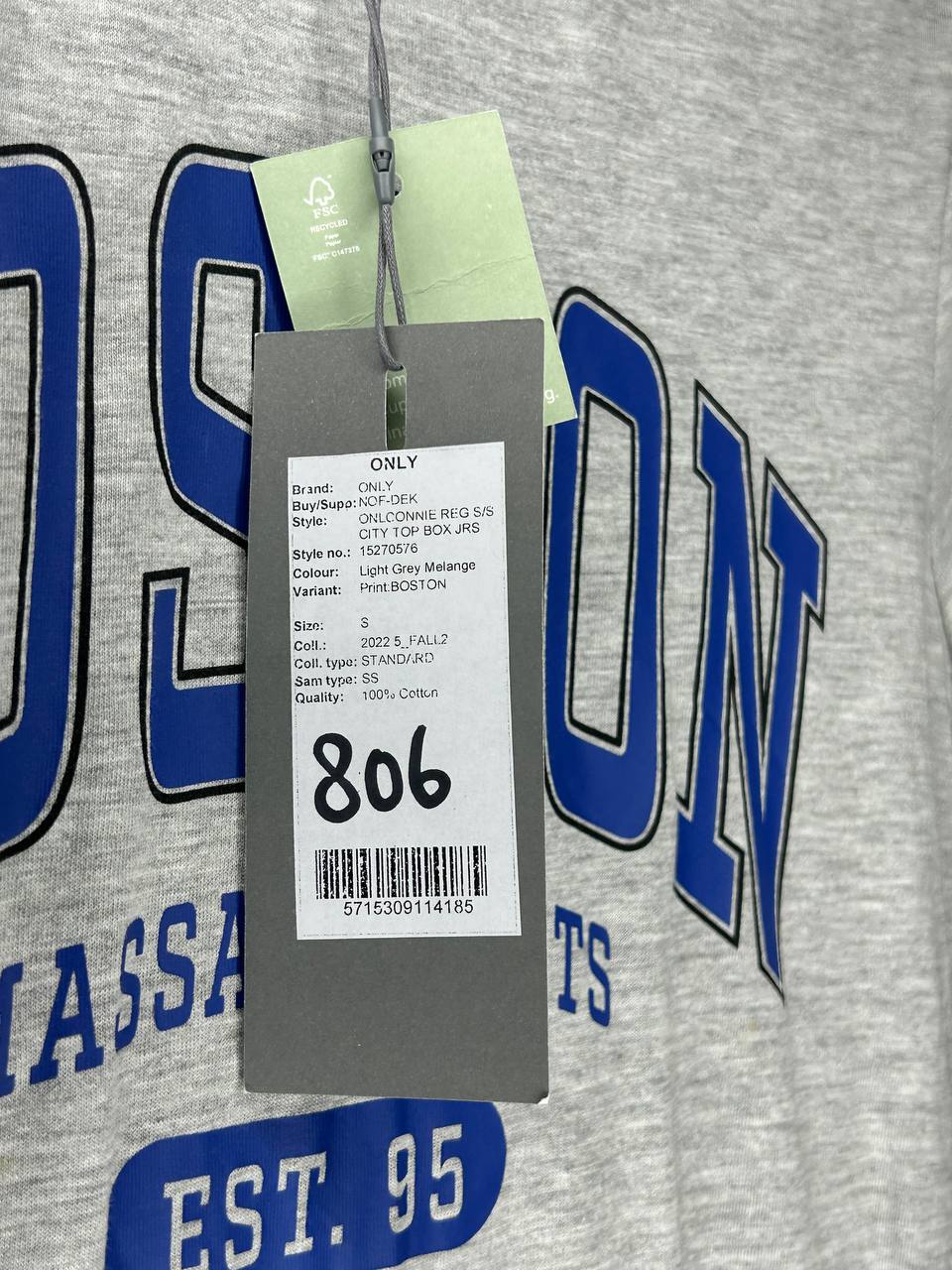 T-Shirts – Only – Maat S – Grijs