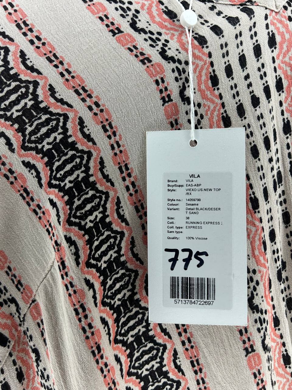 T-Shirts – Vila – Maat 38 – Beige