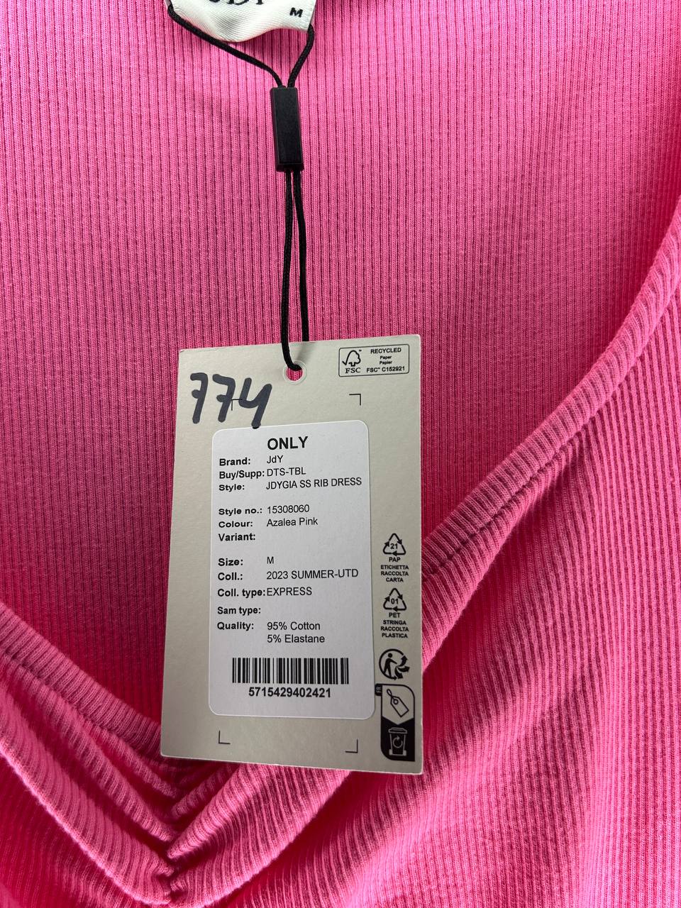 Zomerjurken – Only – Maat M – Roze