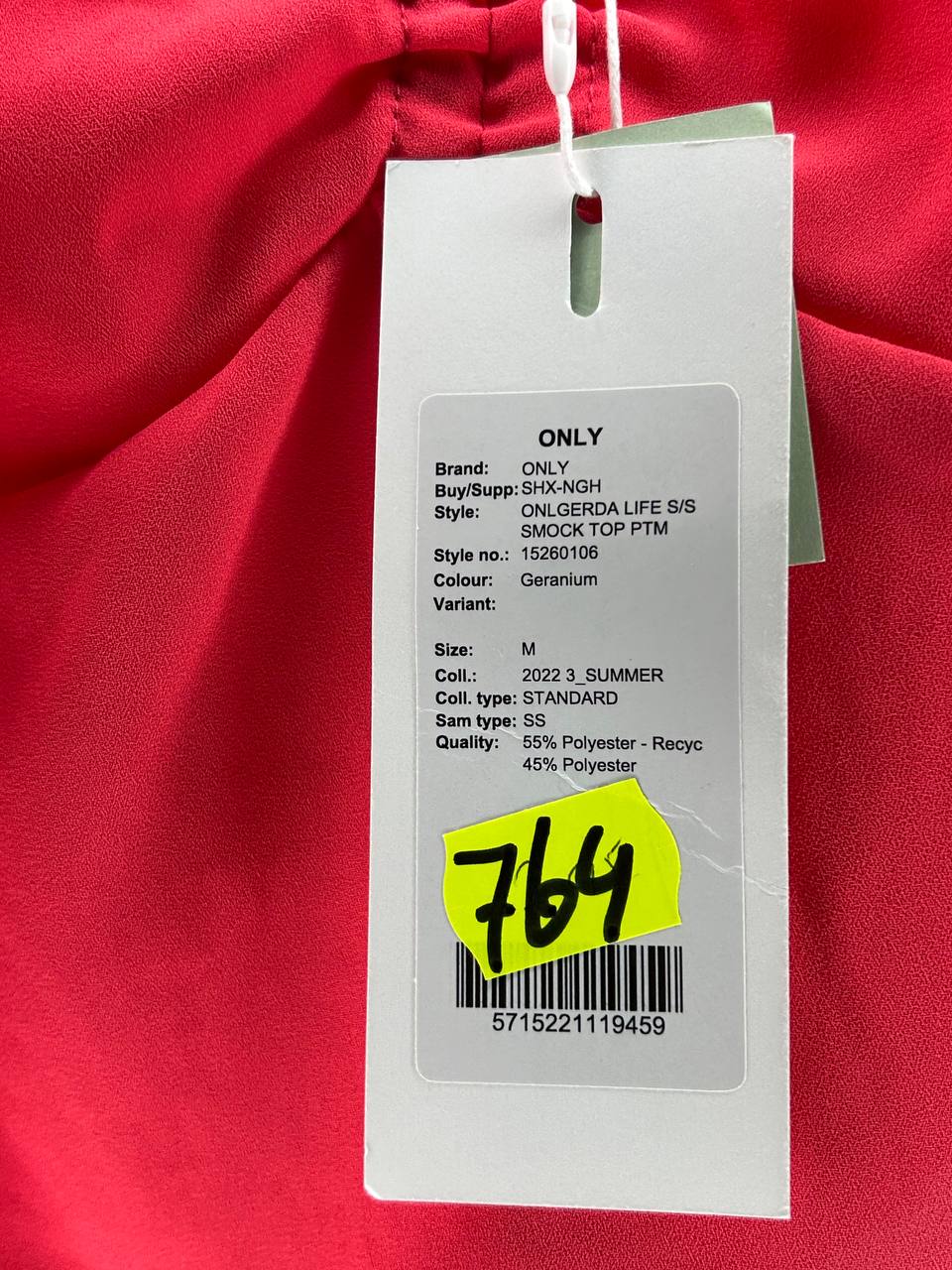 Topjes & Shirts – Only – Maat M – Rood